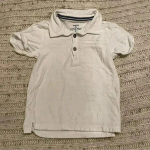 F&F 18-24 months white short sleeve polo